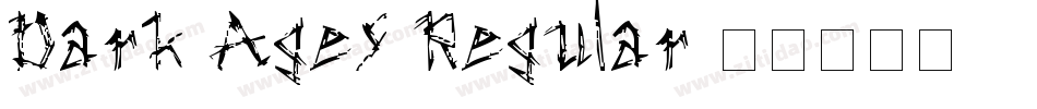 Dark Ages Regular字体转换